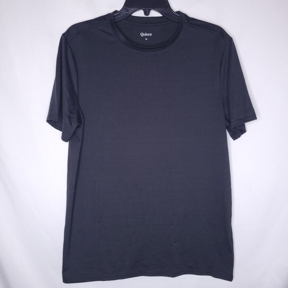 Quince T Shirt Mens Medium Black Flowknit Breeze Performance